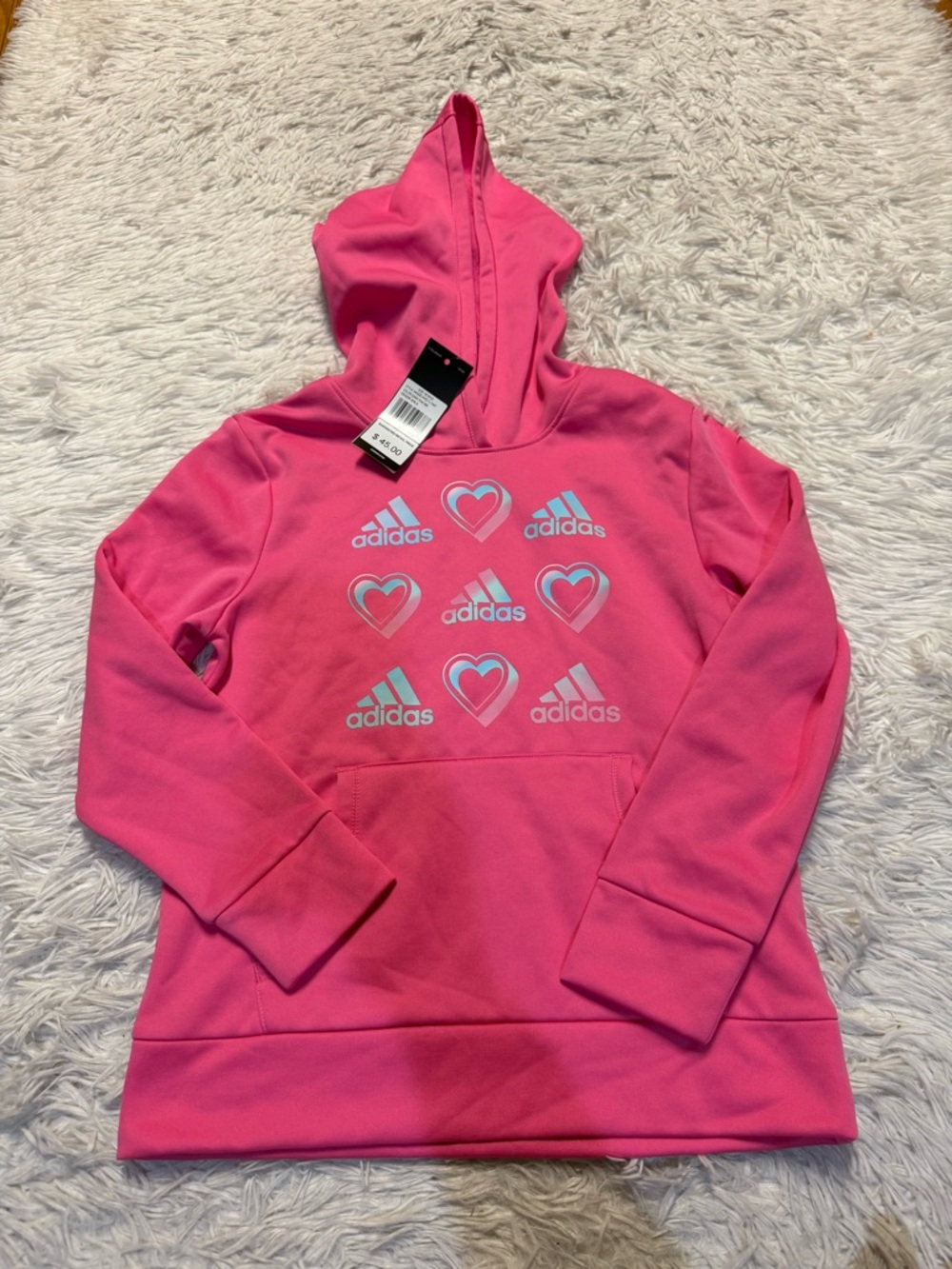 Adidas Girls' Long Sleeve Graphic Hoodie